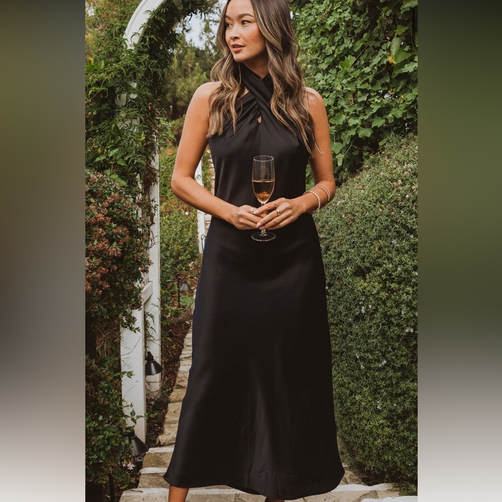 Show Me Your MuMu Jasmine Halter Midi Dress